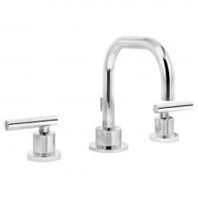 Symmons SLW-3512-1.0 - Dia Widespread 2-Handle Bathroom Faucet with Drain Assembly in Polished Chrome (1.0 GPM)