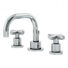 Symmons SLW-3522-H3-1.5 - Dia Widespread 2-Handle Bathroom Faucet with Drain Assembly in Polished Chrome (1.5 GPM)