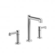 Symmons SLW-5312-1.5 - Museo Widespread 2-Handle Bathroom Faucet with Drain Assembly in Polished Chrome (1.5 GPM)