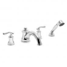 Symmons SRT-5172 - Winslet 2-Handle Deck Mount Roman Tub Faucet with Hand Shower in Polished Chrome