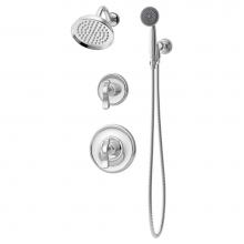 Symmons 5105-1.5-TRM - Winslet 2-Handle 1-Spray Shower Trim with 1-Spray Hand Shower in Polished Chrome (Valves Not Inclu