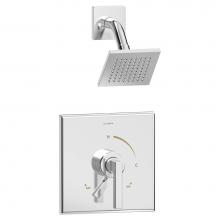 Symmons S-3601-SH4-1.5-TRM - Duro Single Handle 1-Spray Shower Trim with Secondary Volume Control in Polished Chrome - 1.5 GPM