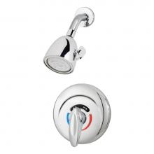 Symmons 1-100-1.5-TRM - Safetymix Single Handle 1-Spray Shower Trim in Polished Chrome - 1.5 GPM (Valve Not Included)