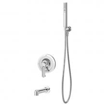 Symmons S-5304-1.5-TRM - Museo Single Handle 2-Spray Tub and Hand Shower Trim in Polished Chrome - 1.5 GPM (Valve Not Inclu