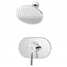 Symmons 4301-1.5-TRM - Sereno Single Handle 1-Spray Shower Trim in Polished Chrome - 1.5 GPM (Valve Not Included)