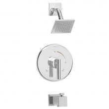 Symmons 3502-B-SH4-T2-1.5-TRM - Dia Single Handle 1-Spray Tub and Shower Faucet Trim in Polished Chrome - 1.5 GPM (Valve Not Inclu