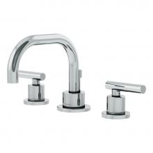 Symmons SLW-3522-1.0 - Dia Widespread 2-Handle Bathroom Faucet with Drain Assembly in Polished Chrome (1.0 GPM)