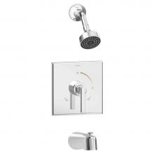 Symmons 3602-1.5-TRM - Duro Single Handle 1-Spray Tub and Shower Faucet Trim in Polished Chrome - 1.5 GPM (Valve Not Incl