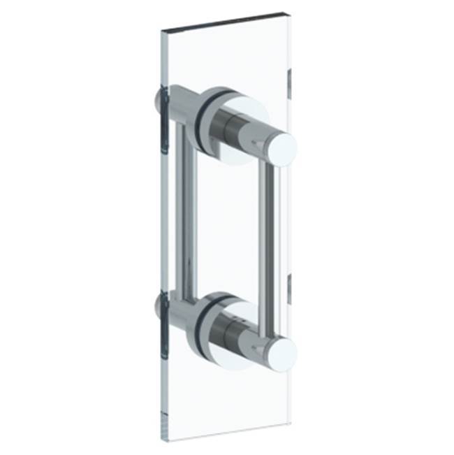 Sutton 24'' double shower door pull/ glass mount towel bar