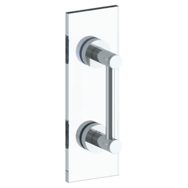 Sutton 6'' shower door pull/ glass mount towel bar