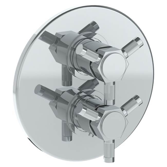 Wall Mounted Thermostatic Shower Trim with built-in control, 7 1/2''