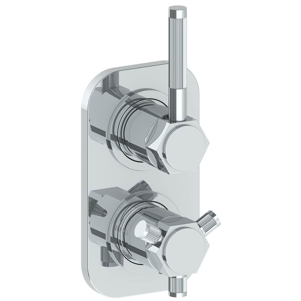 Wall Mounted Mini Thermostatic Shower Trim with built-in control, 3 1/2'' x 6 1/4'&