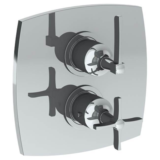 Wall Mounted Thermostatic Shower Trim with built-in control, 7 1/2''