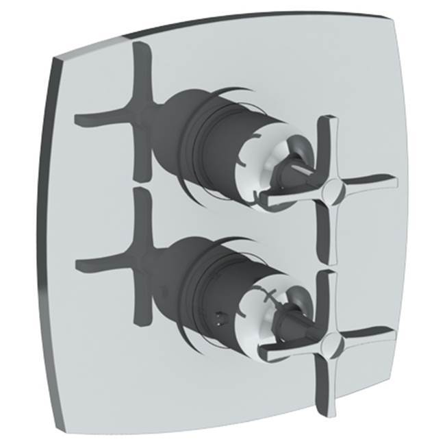 Wall Mounted Thermostatic Shower Trim with built-in control, 7 1/2''