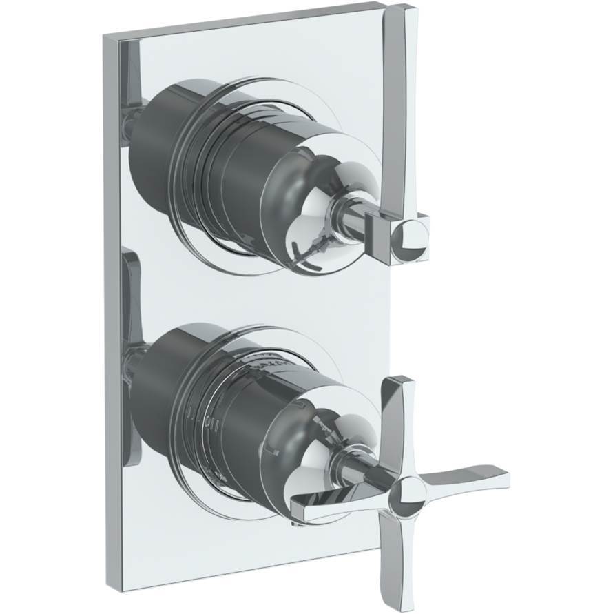 Wall Mounted Thermostatic Shower Trim with built-in control, 3 1/2'' x 6 1/4''