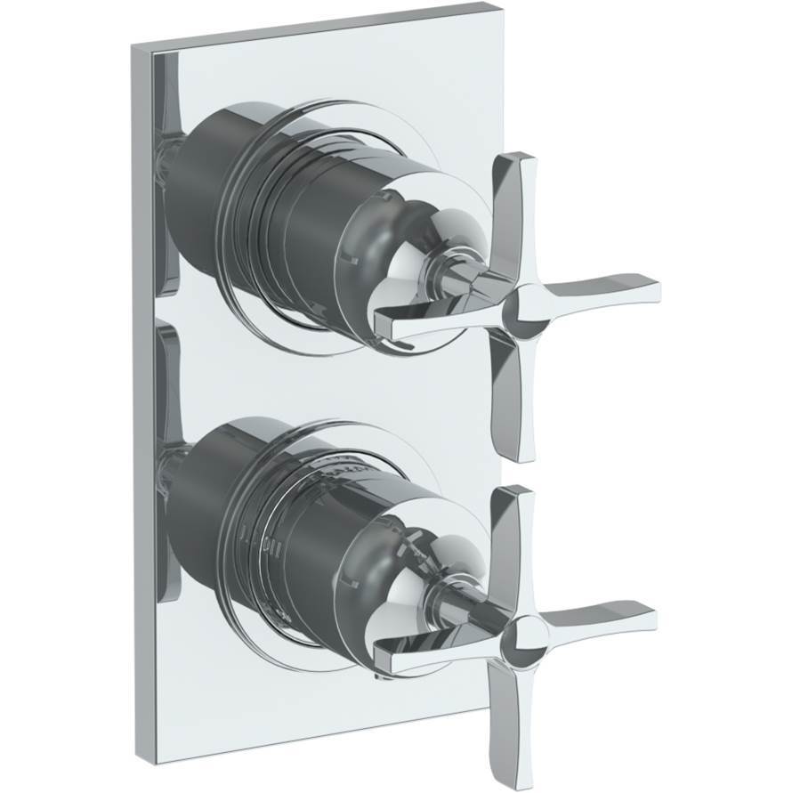 Wall Mounted Thermostatic Shower Trim with built-in control, 3 1/2'' x 6 1/4''