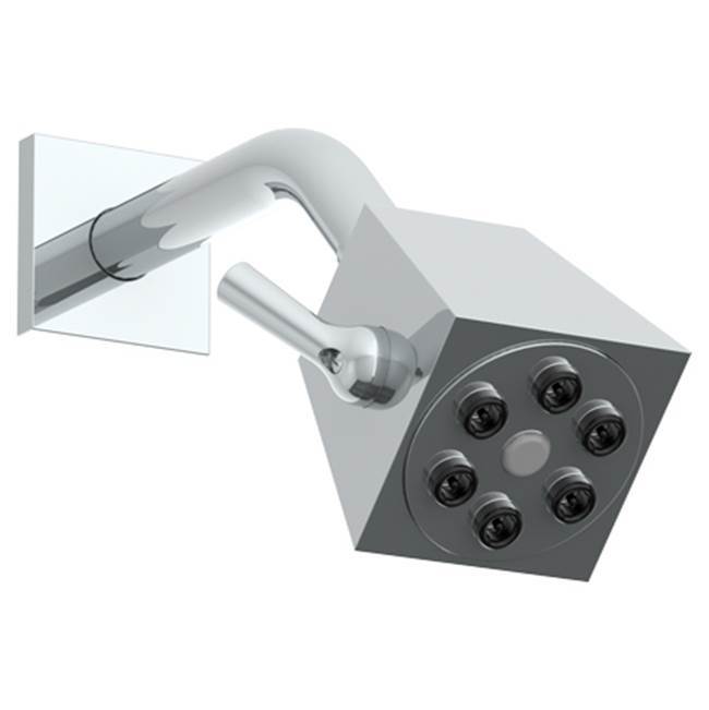 Wall Mounted Showerhead, 2 3/4''dia, with 6'' Arm and Flange