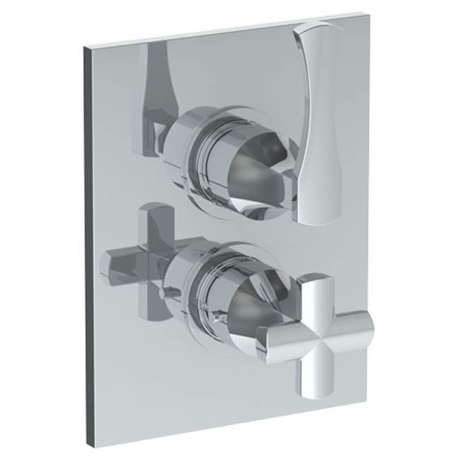 Wall Mounted Thermostatic Shower Trim with built-in control, 6 1/4'' X 8''