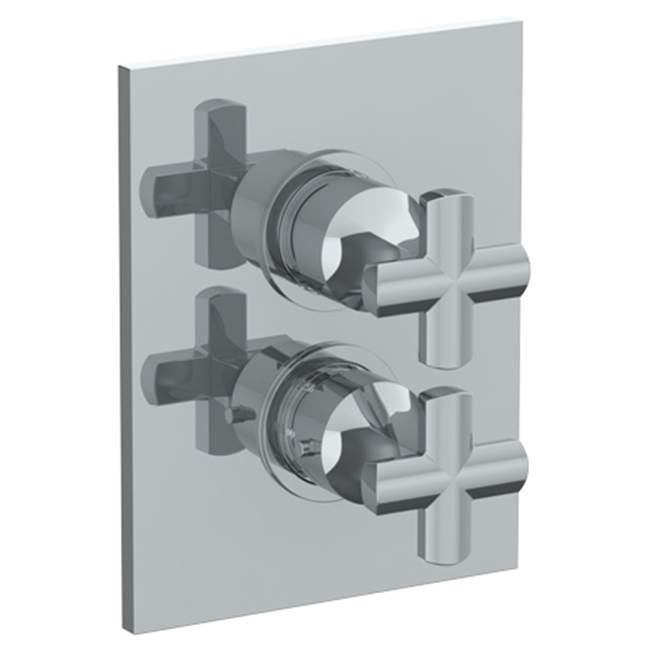 Wall Mounted Thermostatic Shower Trim with built-in control, 6 1/4'' X 8''