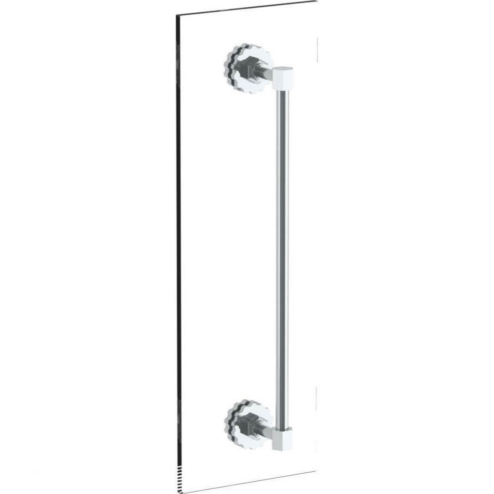 James 24'' shower door pull/ glass mount towel bar