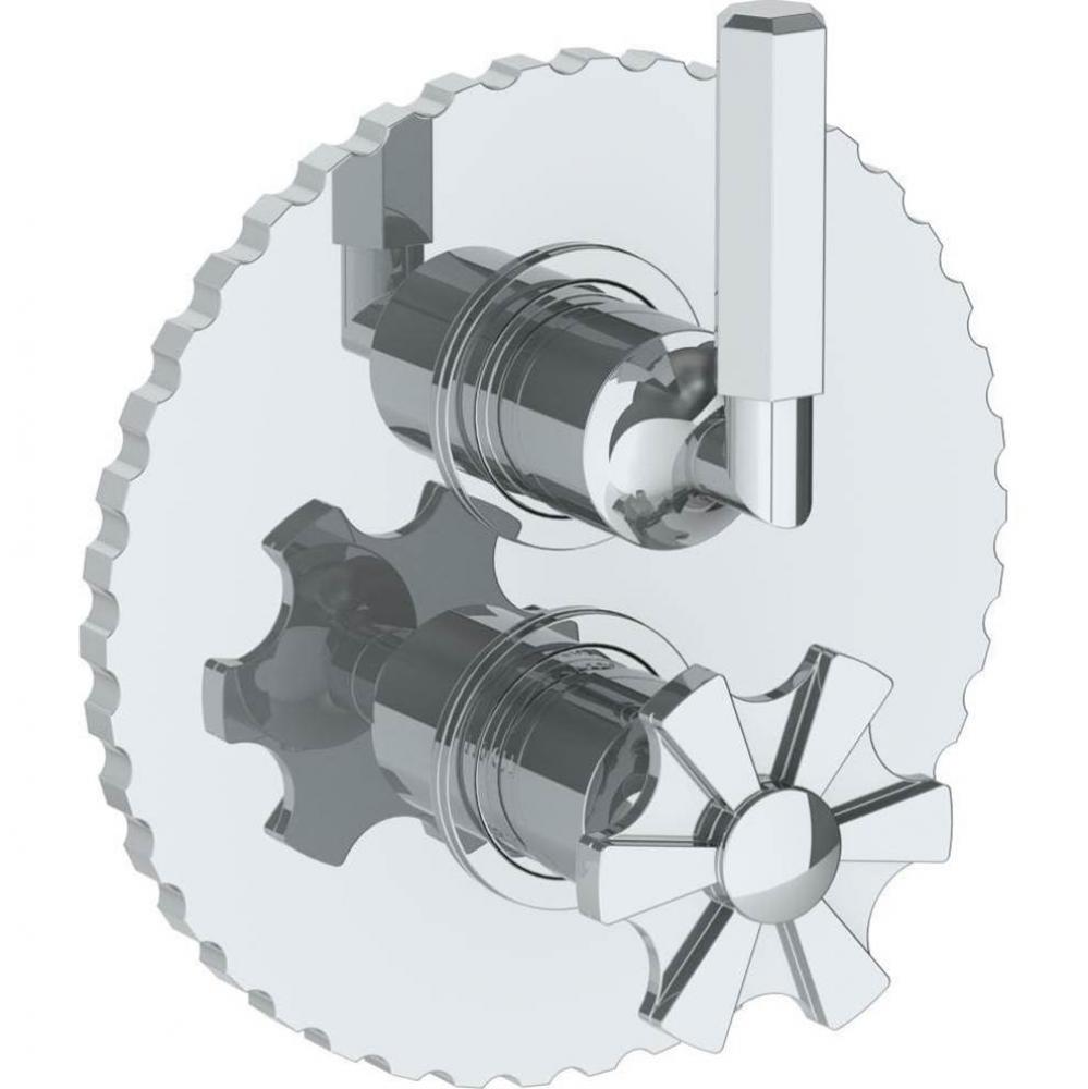 Wall Mounted Thermostatic Shower Trim with built-in control, 6 1/4'' X 8''