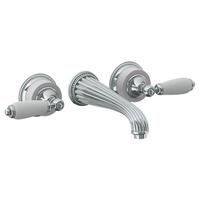 Wall Mounted 3 Hole Lavatory Set with 8 1/4'' CTC Spout