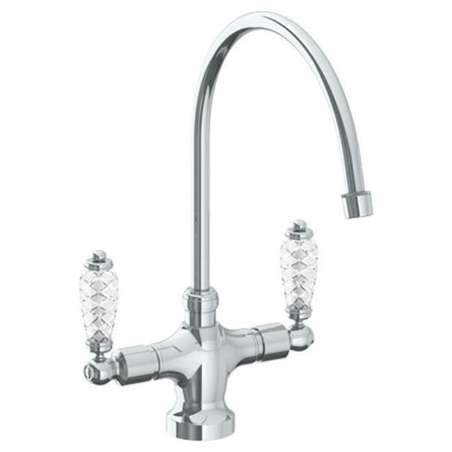 Deck Mounted 1 Hole Kitchen Faucet with 9 3/4'' spout