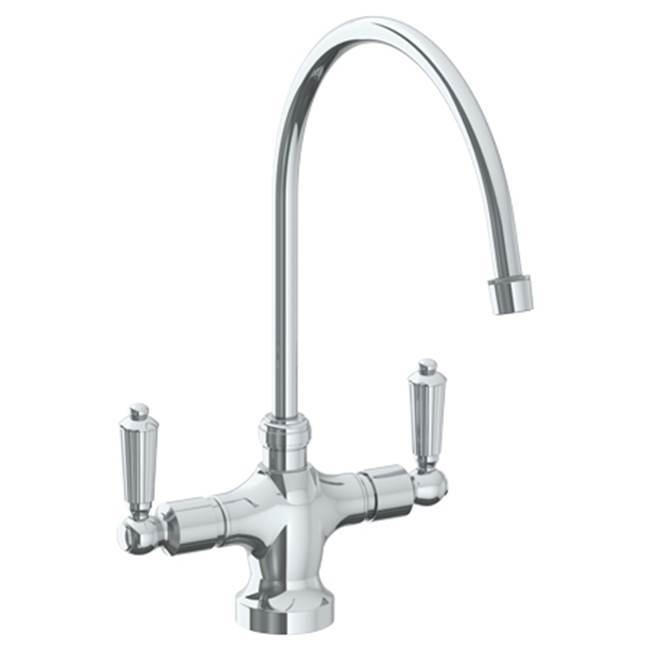 Deck Mounted 1 Hole Kitchen Faucet with 9 3/4'' spout