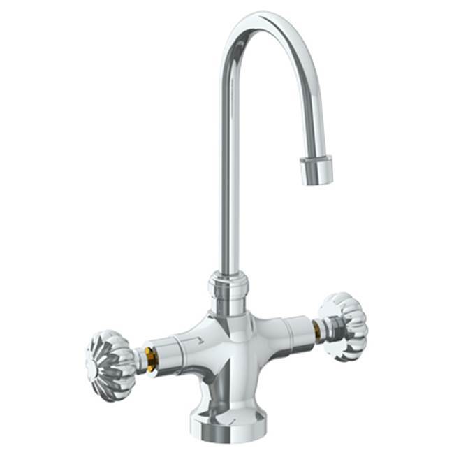 Deck Mounted 1 Hole Kitchen Faucet with 4 1/2'' spout