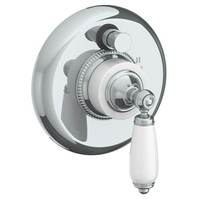 Wall Mounted Pressure Balance Shower Trim with Diverter, 7'' dia.