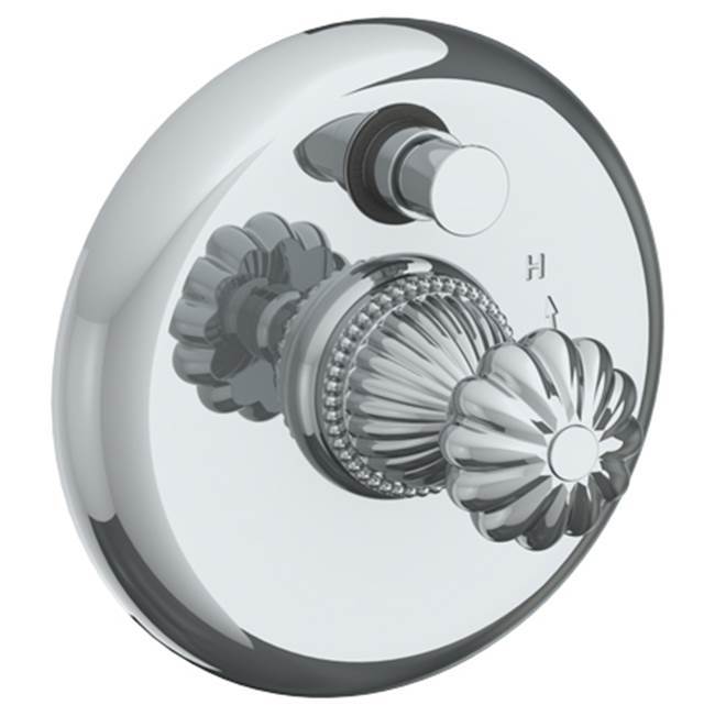 Wall Mounted Pressure Balance Shower Trim with Diverter, 7'' dia.