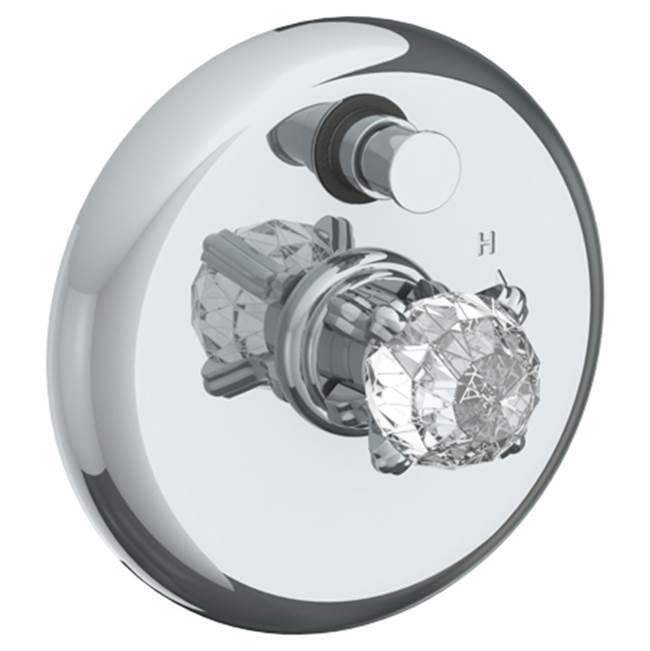 Wall Mounted Pressure Balance Shower Trim with Diverter, 7'' dia.