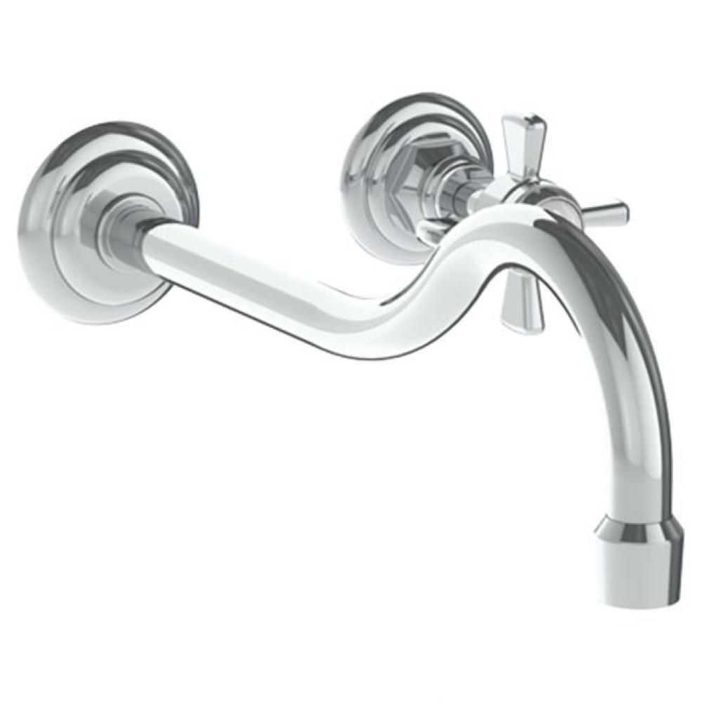 Wall Mounted 2 Hole Lavatory Set with 11'' CTC Spout