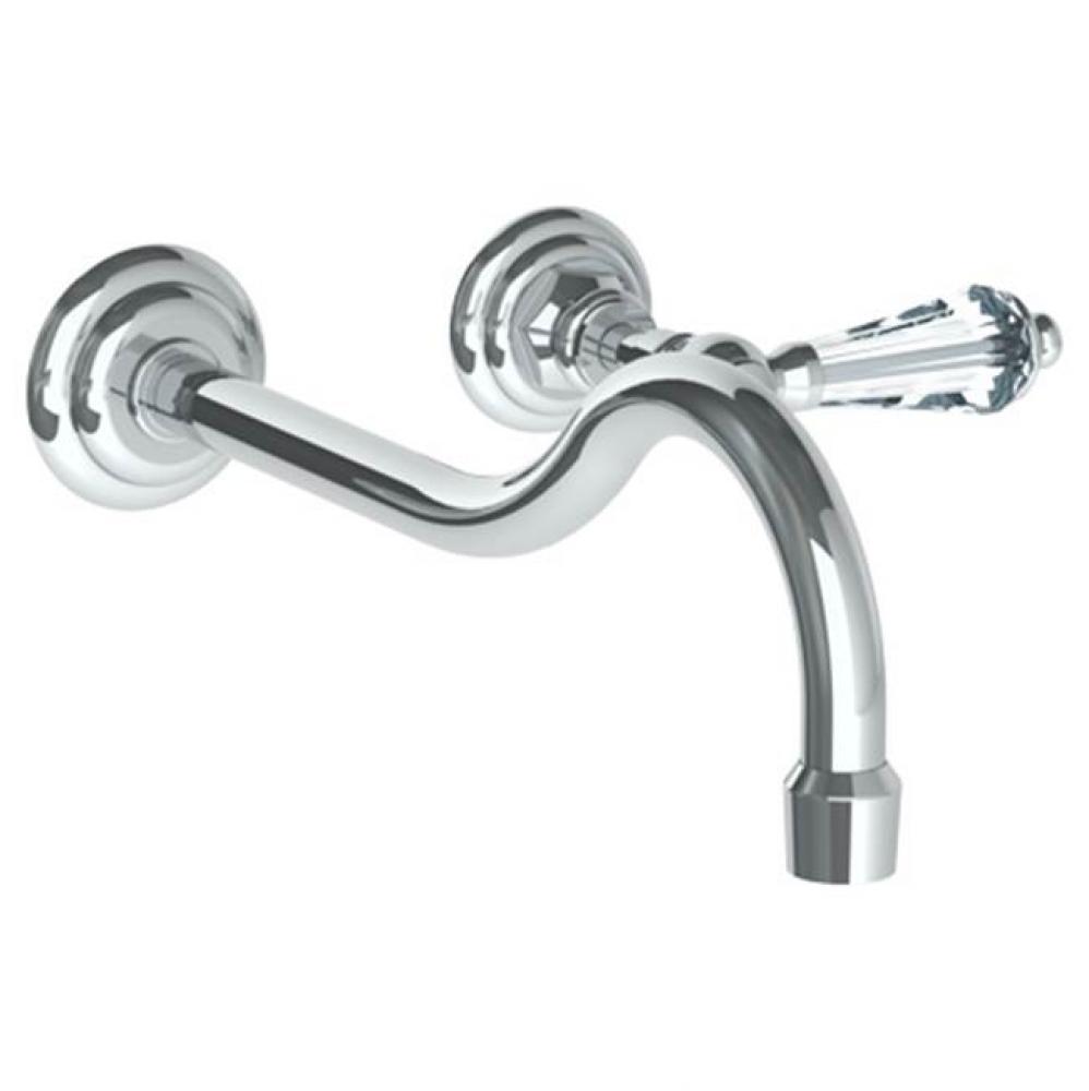 Wall Mounted 2 Hole Lavatory Set with 11'' CTC Spout