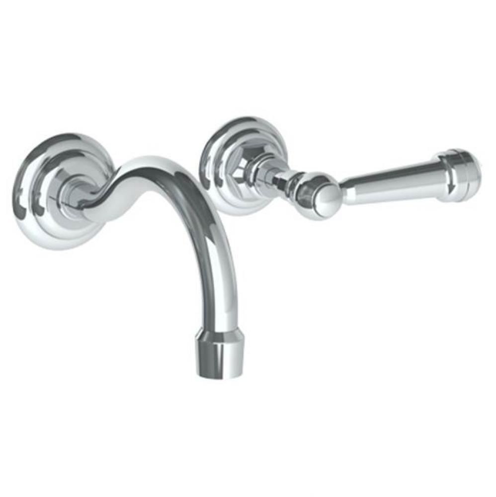 Wall Mounted 2 Hole Lavatory Set with 5 7/8'' CTC Spout