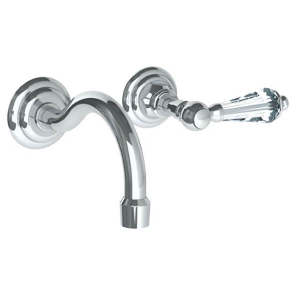 Wall Mounted 2 Hole Lavatory Set with 5 7/8'' CTC Spout