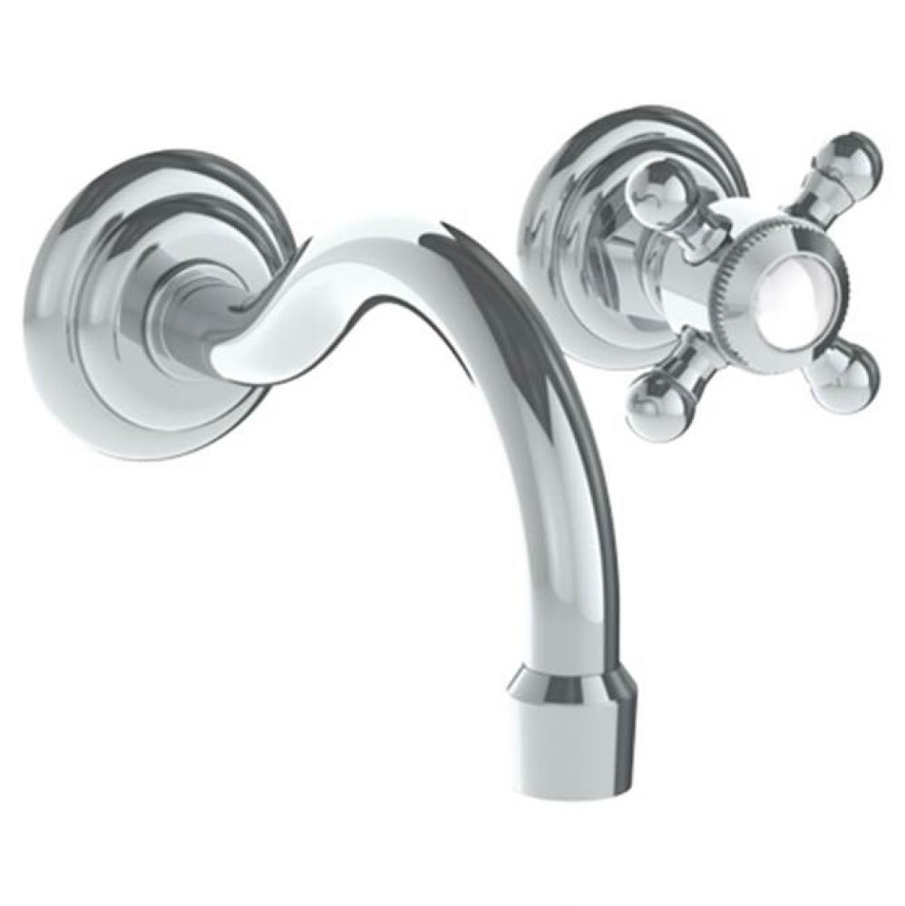 Wall Mounted 2 Hole Lavatory Set with 5 7/8'' CTC Spout