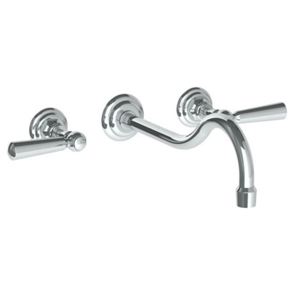 Wall Mounted 3 Hole Lavatory Set with 10 7/8'' CTC Spout