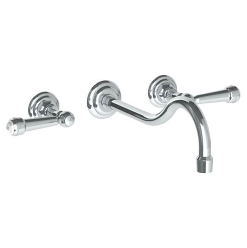 Wall Mounted 3 Hole Lavatory Set with 10 7/8'' CTC Spout