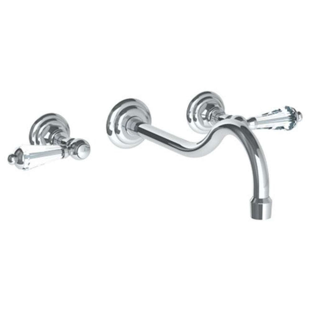 Wall Mounted 3 Hole Lavatory Set with 10 7/8'' CTC Spout