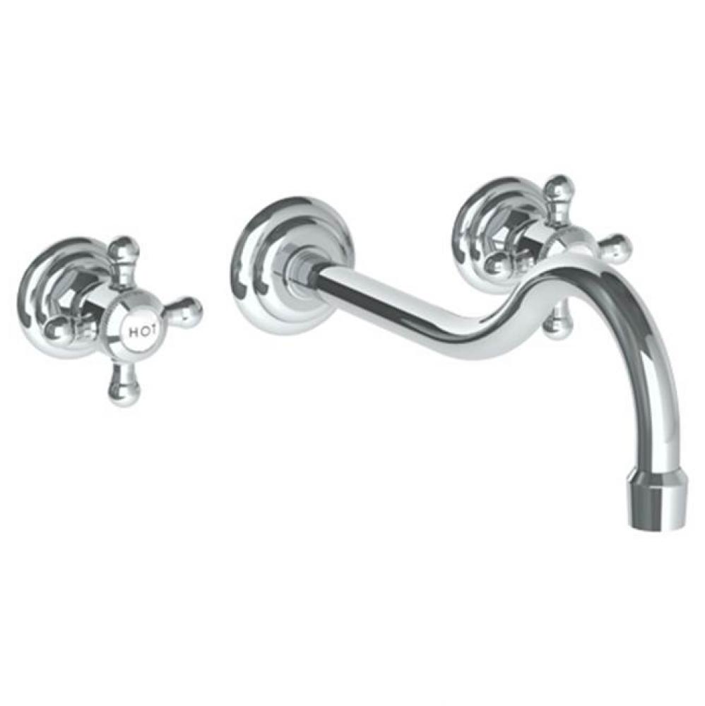 Wall Mounted 3 Hole Lavatory Set with 10 7/8'' CTC Spout