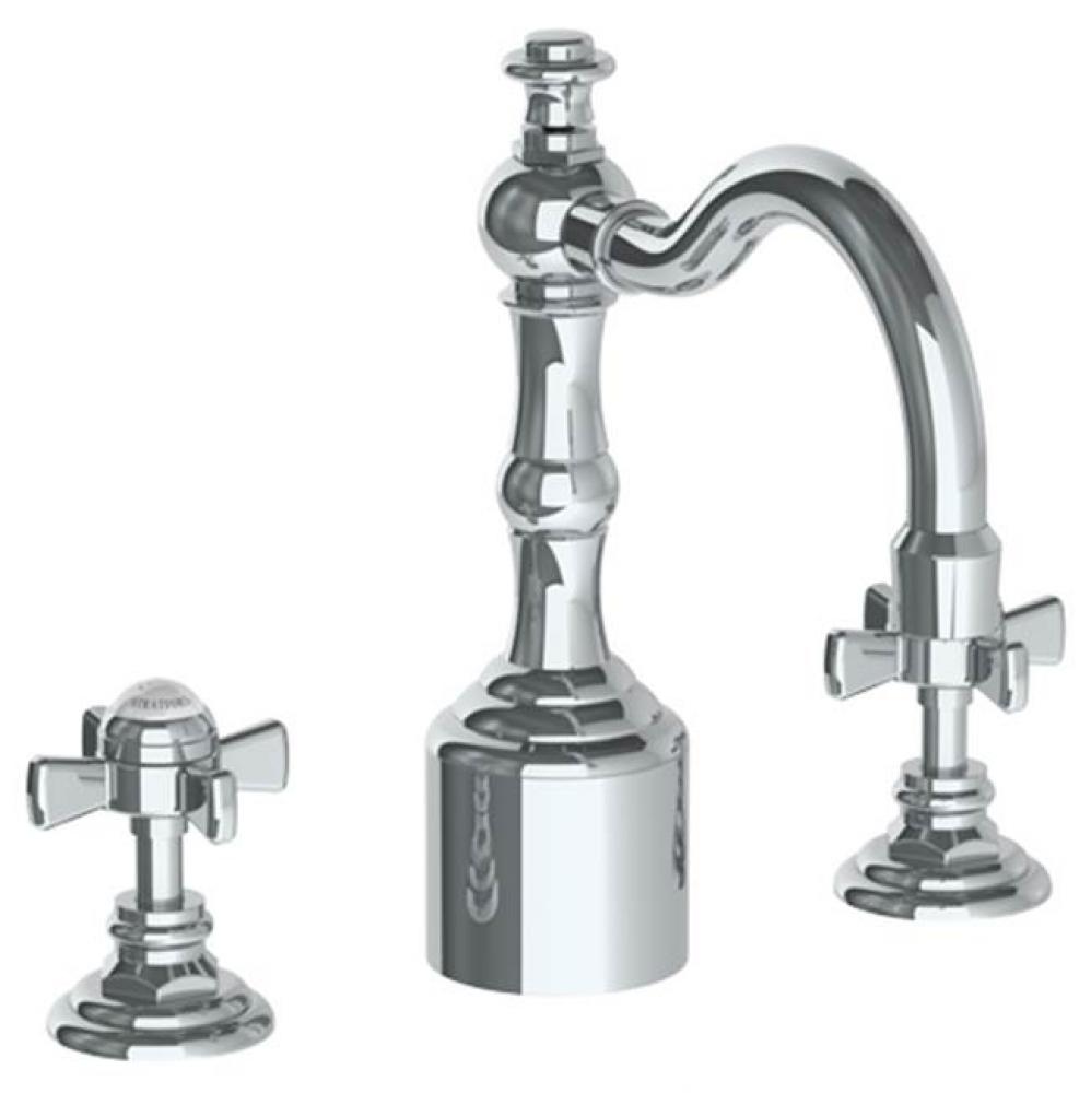 Deck Mounted 3 Hole Extended Lavatory Set