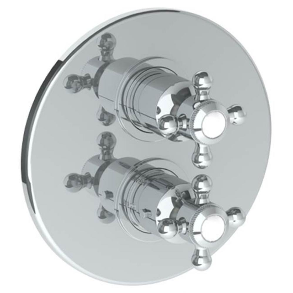 Wall Mounted Thermostatic Shower Trim with built-in control, 7 1/2''