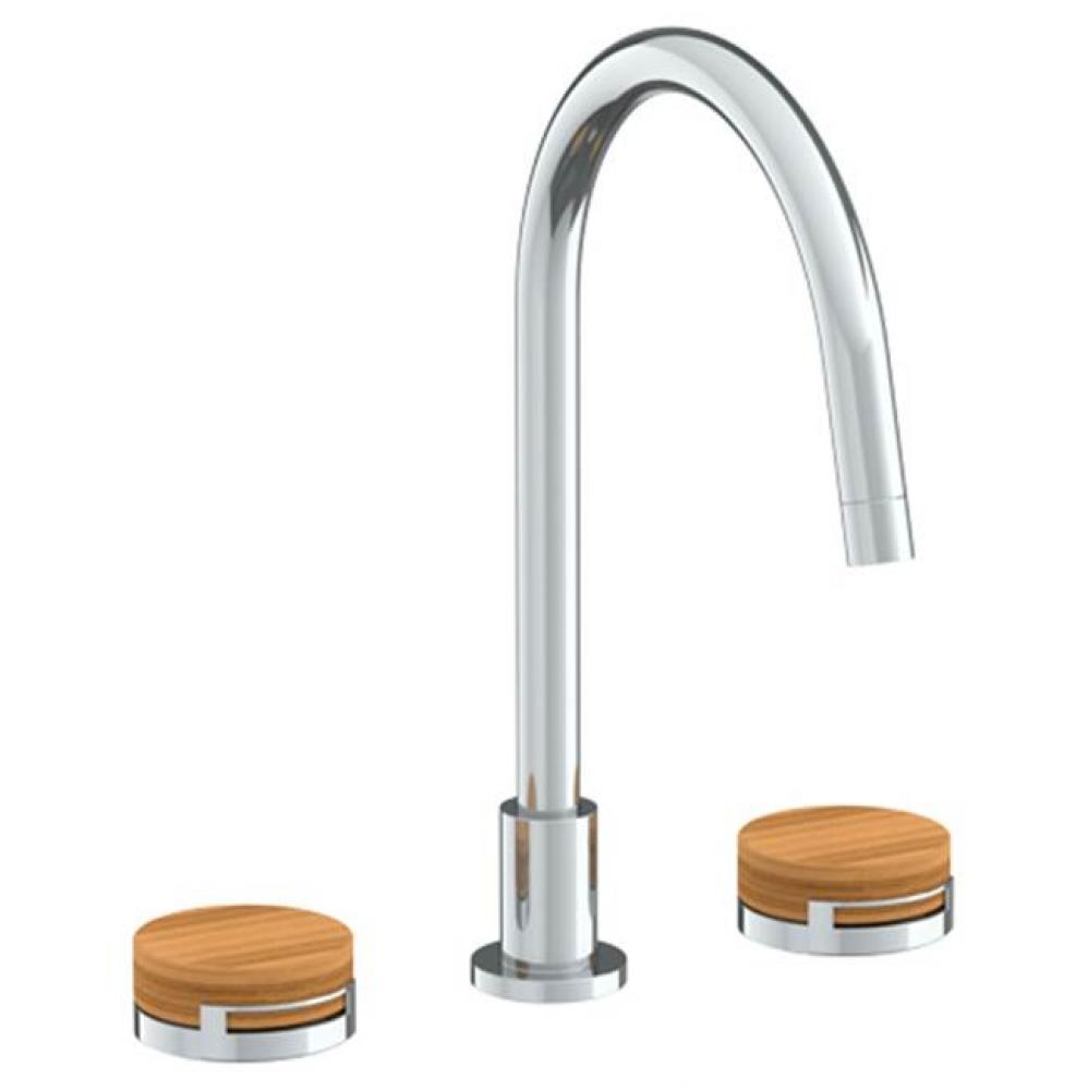 Deck Mounted 3 Hole Square Top Kitchen Set