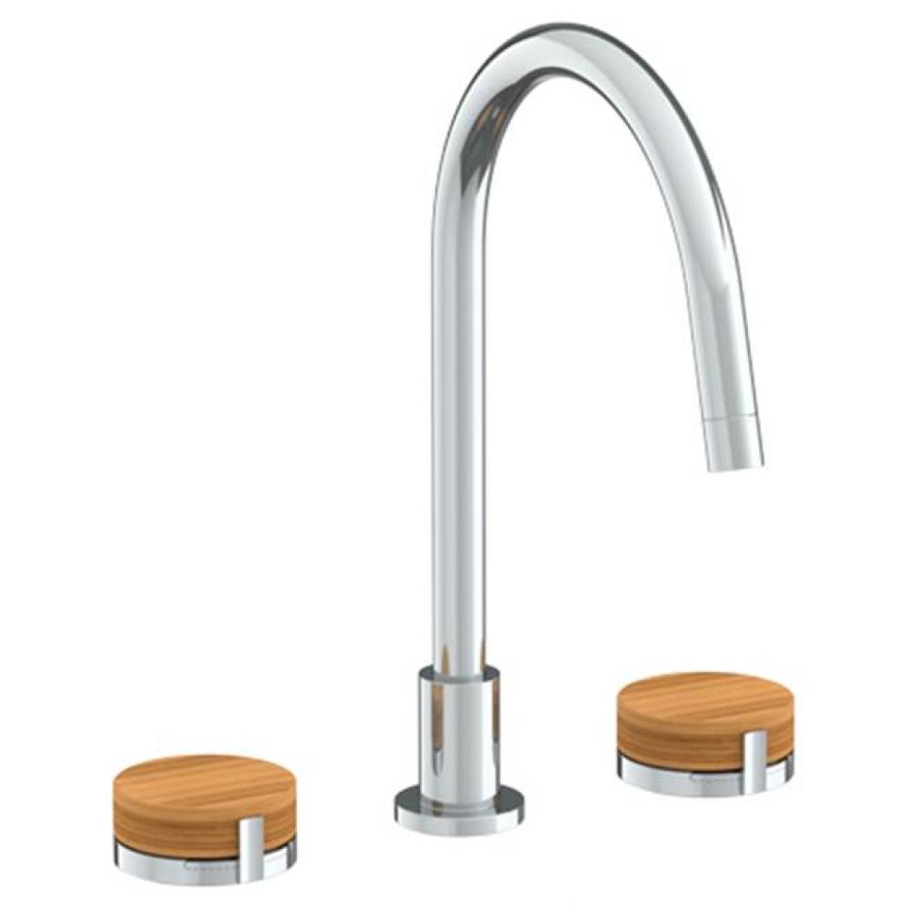 Deck Mounted 3 Hole Square Top Kitchen Set