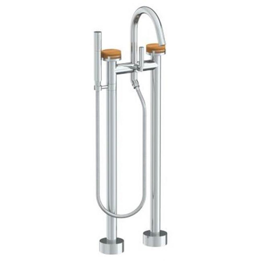 Floor Standing Bath set with Slim Hand Shower