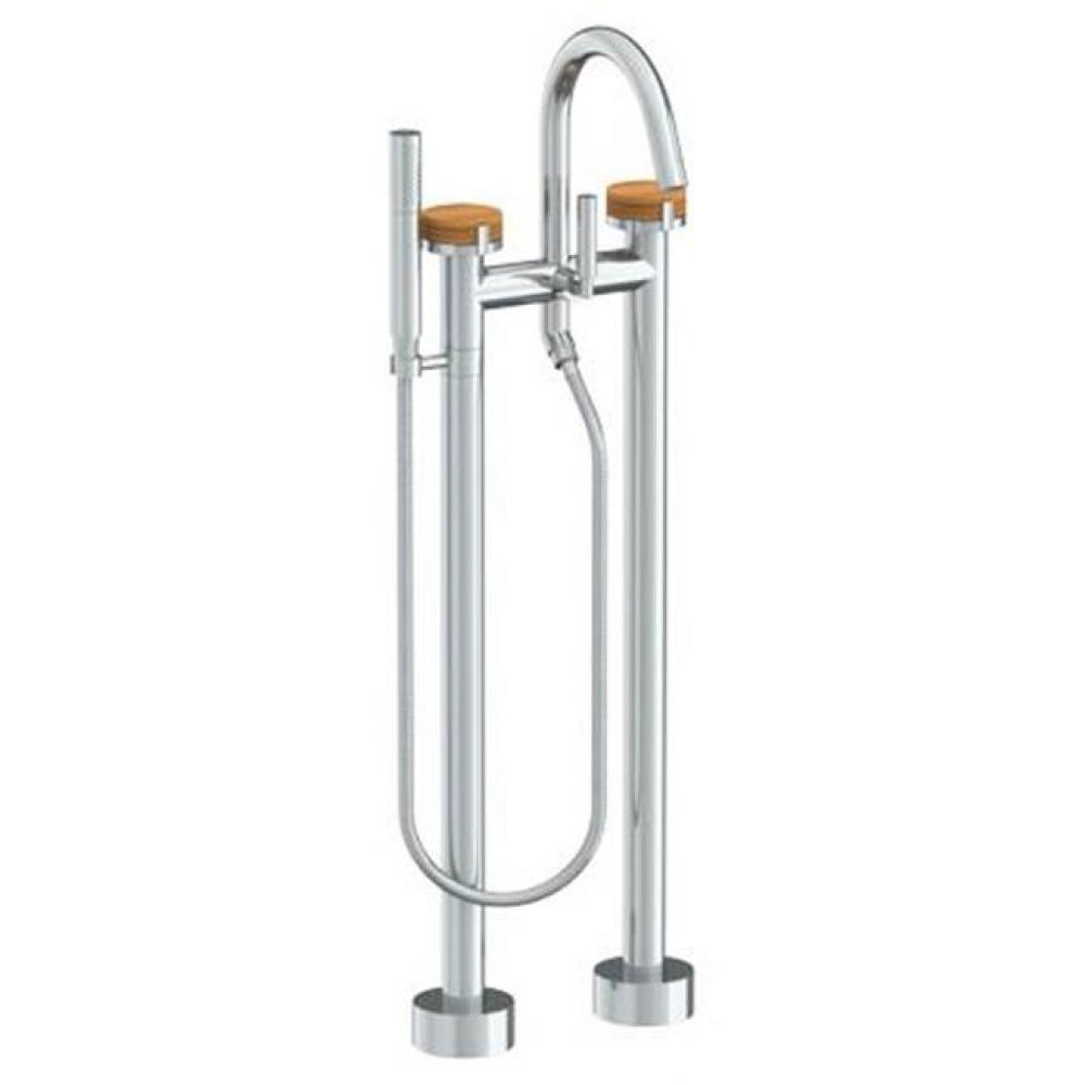 Floor Standing Bath set with Slim Hand Shower