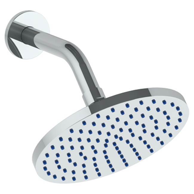 Wall Mounted Showerhead, 6''dia, with 6'' Arm and Flange