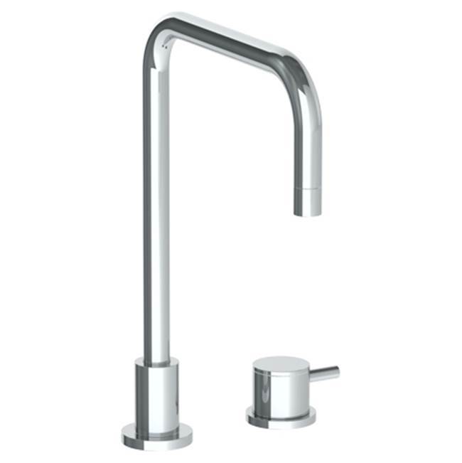 Deck Mounted 2 Hole Square Top Kitchen Faucet