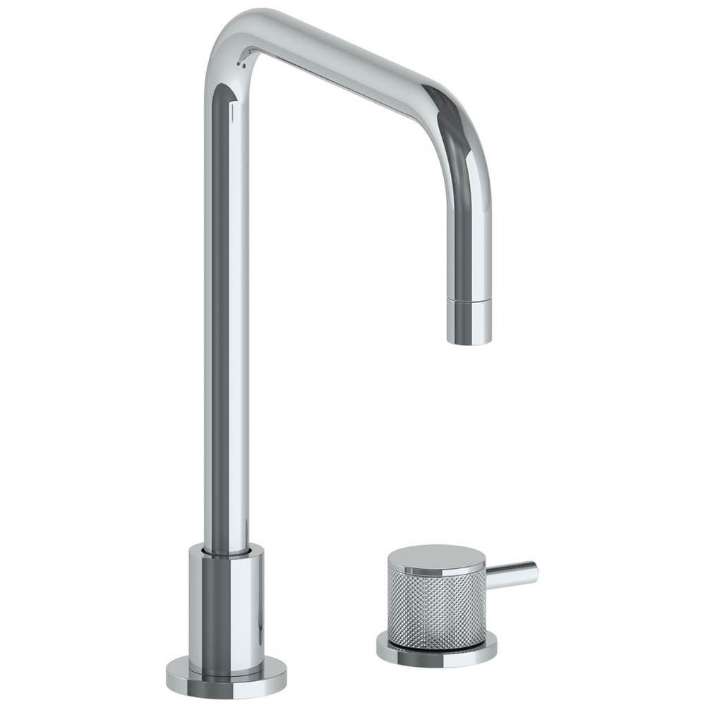 Deck Mounted 2 Hole Square Top Kitchen Faucet